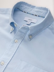 Blue Long Sleeve Lightweight Pocket Oxford  Shirt - Image 6 of 7