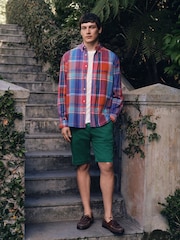 Red Madras Check Long Sleeve Shirt - Image 2 of 7