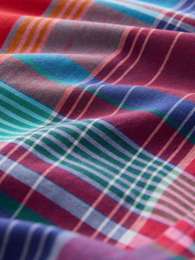 Red Madras Check Long Sleeve Shirt - Image 7 of 7