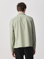 أخضر - Washed Twill Shacket - صورة 2 من 9