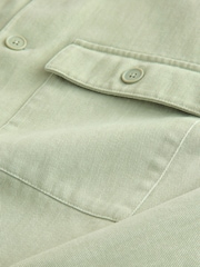 أخضر - Washed Twill Shacket - صورة 9 من 9