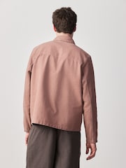 أحمر طيني - Washed Twill Shacket - صورة 2 من 10