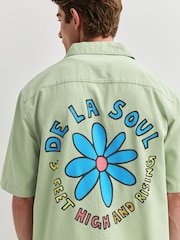 Green De La Soul Print Short Sleeve Shirt - Image 6 of 10