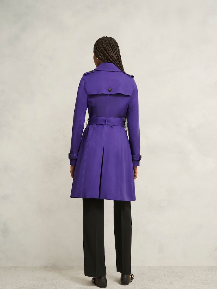 Hobbs Purple Petite Skylar Trench Coat - Image 2 of 4