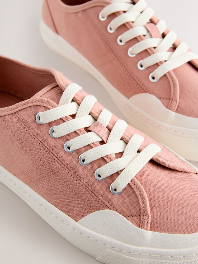 Pink Forever Comfort® Canvas Baseball Trainers - Image 5 of 5