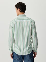 Green Stripe Oxford Long Sleeve Shirt - Image 3 of 8