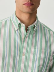 Green Stripe Oxford Long Sleeve Shirt - Image 4 of 8