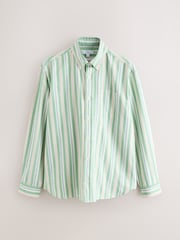 Green Stripe Oxford Long Sleeve Shirt - Image 6 of 8
