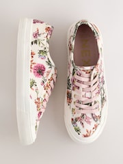 Floral Forever Comfort® Canvas Baseball Trainers - Image 1 of 6