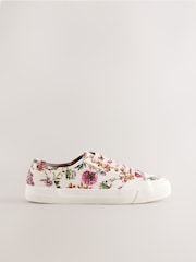 Floral Forever Comfort® Canvas Baseball Trainers - Image 2 of 6