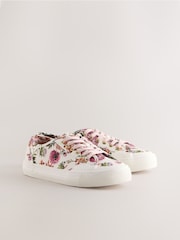 Floral Forever Comfort® Canvas Baseball Trainers - Image 3 of 6