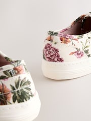Floral Forever Comfort® Canvas Baseball Trainers - Image 5 of 6