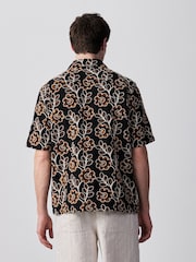Ecru Broderie Patterned Short Sleeve Shirt - Image 2 of 4