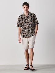 Ecru Broderie Patterned Short Sleeve Shirt - Image 3 of 4