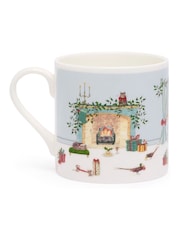 Sophie Allport White Large Cosy Christmas Mug - Image 4 of 4