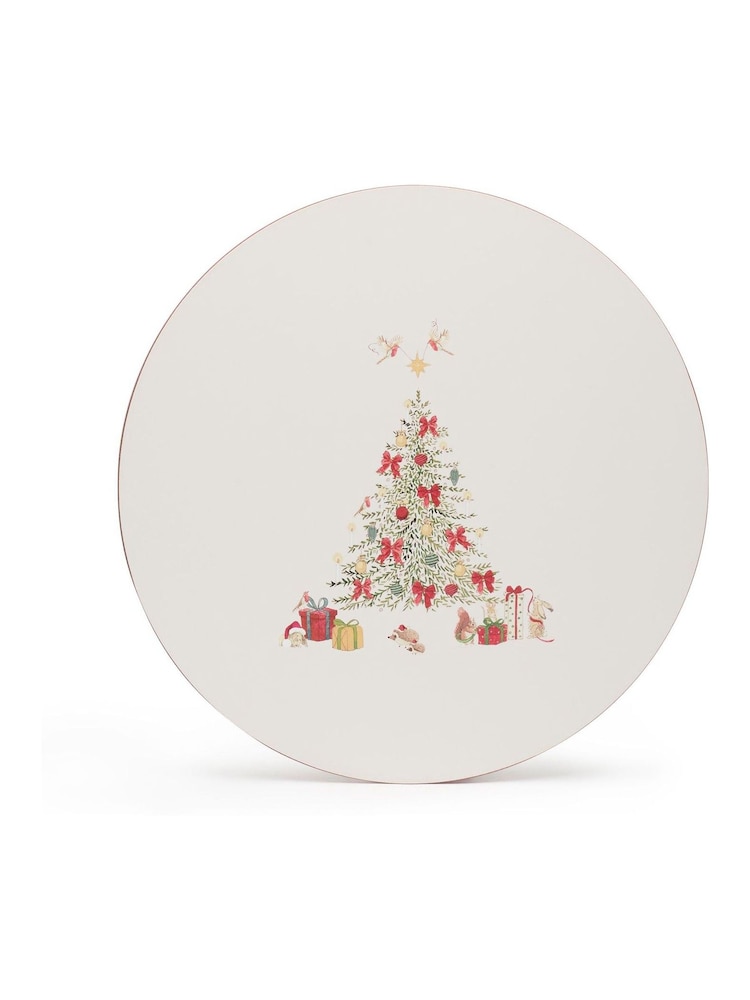 Sophie Allport Set of 4 Grey Blue Cosy Christmas Placemats - Image 3 of 3 Sophie Allport Set of 4 Grey Blue Cosy Christmas Placemats - Image 3 of 3