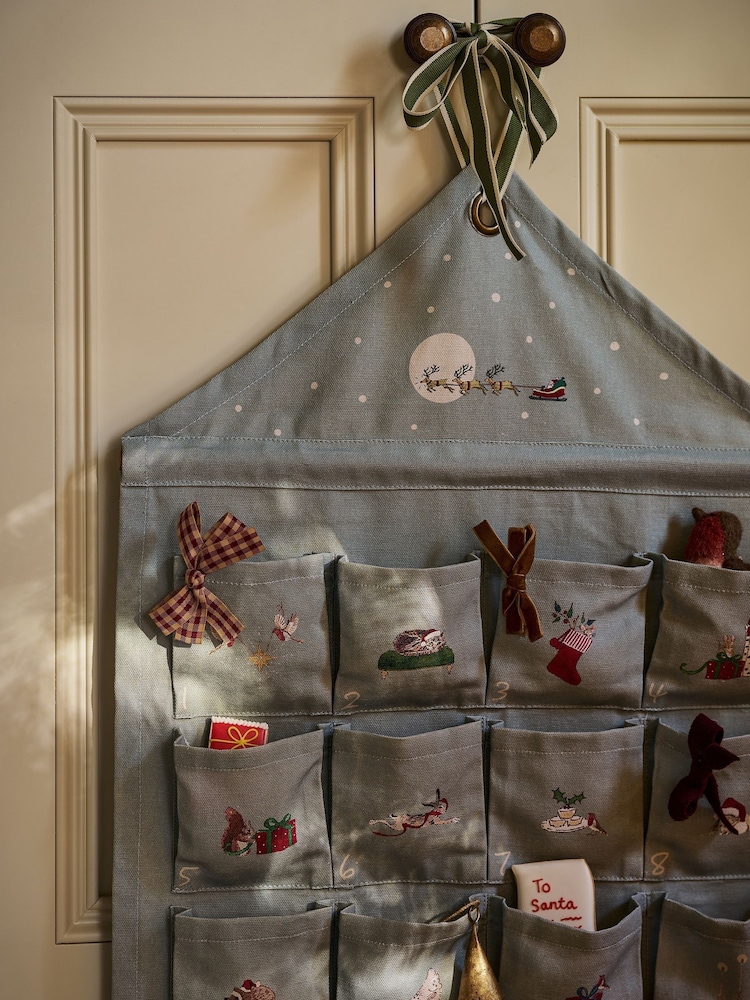 Sophie Allport Natural Cosy Christmas Fabric Advent Calendar - Image 2 of 5 Sophie Allport Natural Cosy Christmas Fabric Advent Calendar - Image 2 of 5