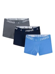 Jordan Blue Mens Flight Cotton Trunks 3-Pack - Image 1 of 10