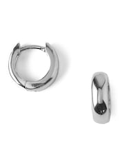Orelia London Mini Domed Huggie Hoop Earrings - Image 1 of 2