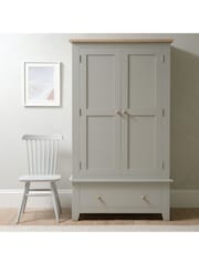 Cotswold Company Dove Grey Chester Double Wardrobe - Image 2 of 6
