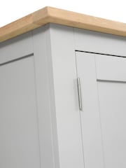 Cotswold Company Dove Grey Chester Double Wardrobe - Image 4 of 6