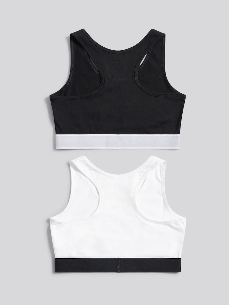 Juicy Couture Black Juicy Crop Top 2 Pack Hanging - Image 2 of 3