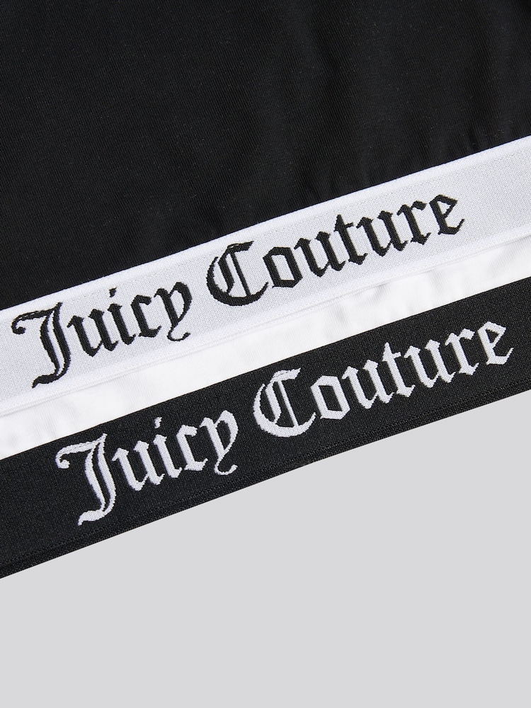 Juicy Couture Black Juicy Crop Top 2 Pack Hanging - Image 3 of 3