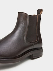 Rjavi usnjeni Chelsea škornji Hackett Egmont - Slika 5 iz 5