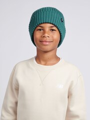 New Balance Emerald Green Tab Beanie Hat - Image 1 of 6