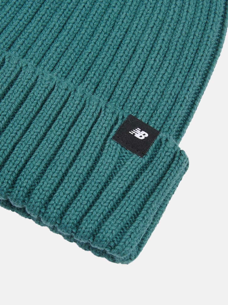 New Balance Emerald Green Tab Beanie Hat - Image 6 of 6 New Balance Emerald Green Tab Beanie Hat - Image 6 of 6