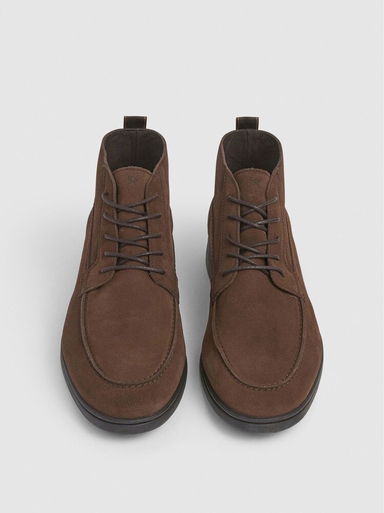 Buy Hackett Martin Explorer Suede Lace Up Brown Boots from  display picture 1