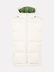 New Balance Brown Baffle Hooded Puffer Vest - Image 1 of 6
