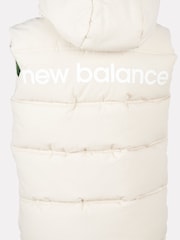 New Balance Brown Baffle Hooded Puffer Vest - Image 6 of 6