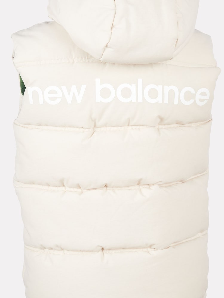 New Balance Brown Baffle Hooded Puffer Vest - Image 6 of 6 New Balance Brown Baffle Hooded Puffer Vest - Image 6 of 6