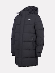 New Balance Black Wide Baffle Puffer Coat - Image 2 of 6
