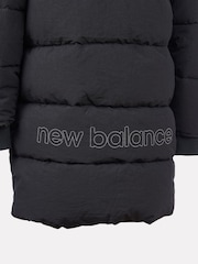New Balance Black Wide Baffle Puffer Coat - Image 6 of 6