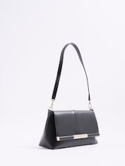 River Island Black Bar Front Clutch Bag - Image 3 of 5