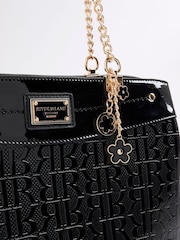 River Island Black Chain Handle Embossed Tote Bag - Image 5 of 6