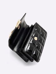 River Island Black Mini Metal Handle Quilted Tote Bag - Image 5 of 6