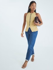 River Island Blue Petite Mom Sculpt Jeans - Image 1 of 4