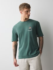 Green Dunlop Tennis Regular Fit Sports Graphic Licence T-Shirt - Image 2 of 9