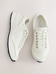 أبيض - حذاء رياضي برباط بكعب عريض من Forever Comfort® - Image 1 of 5