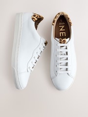 Alb - Ghete sport Forever Comfort® din piele cu șiret - Imaginea 1 din 10