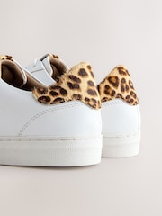 Alb - Ghete sport Forever Comfort® din piele cu șiret - Imaginea 9 din 10