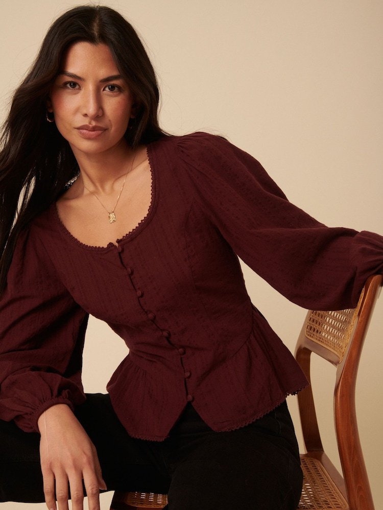 Nobodys Child Red Edie Top - Image 1 of 4
