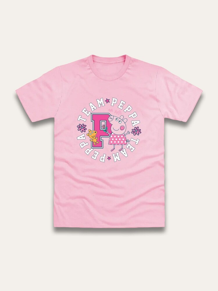 Brand Threads Pink Peppa Pig Print T-Shirt - Image 1 of 1 Brand Threads Pink Peppa Pig Print T-Shirt - Image 1 of 1