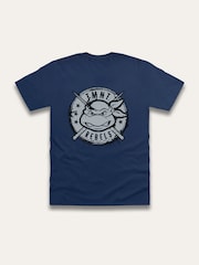 Brand Threads Blue Teenage Mutant Ninja Turtles Print T-Shirt - Image 1 of 1
