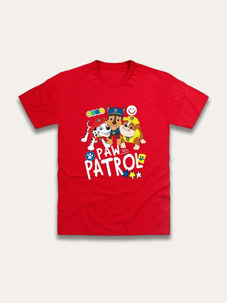 Brand Threads Red Paw Patrol Print T-Shirt - Image 1 of 1
