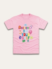 Brand Threads Pink Inside Out 2 Print T-Shirt - Image 1 of 1