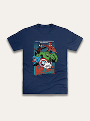 Brand Threads Blue Marvel Print T-Shirt - Image 1 of 1